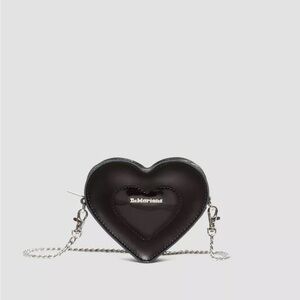 MINI HEART SHAPED KIEV & PATENT LEATHER BAG dr martens